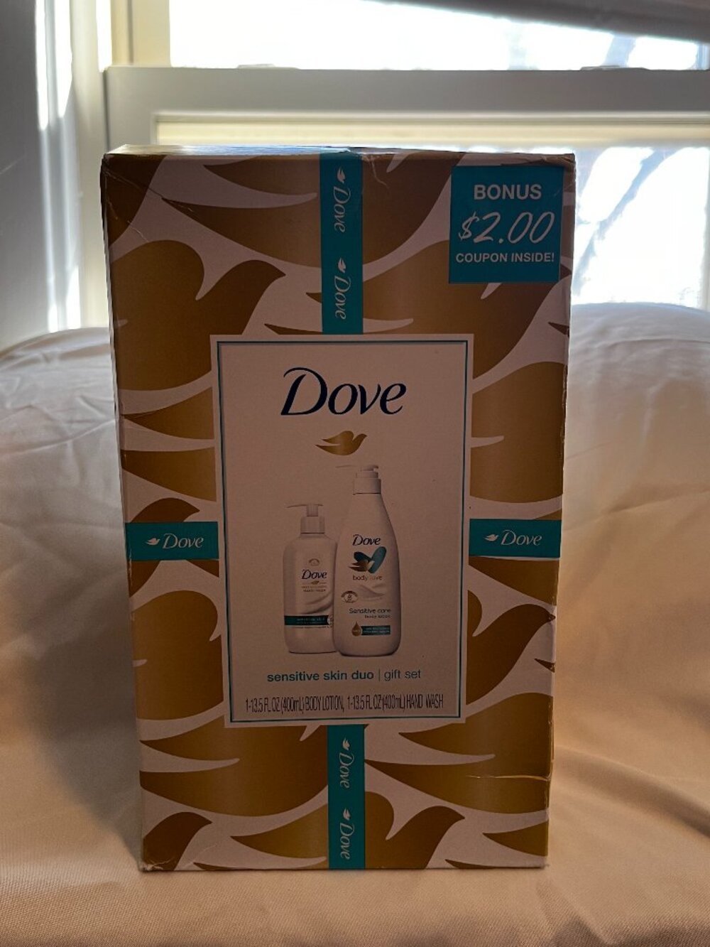 Dove sensitive skin duo set of 2 13.5 FL OZ EACH body lotion & hand wash
